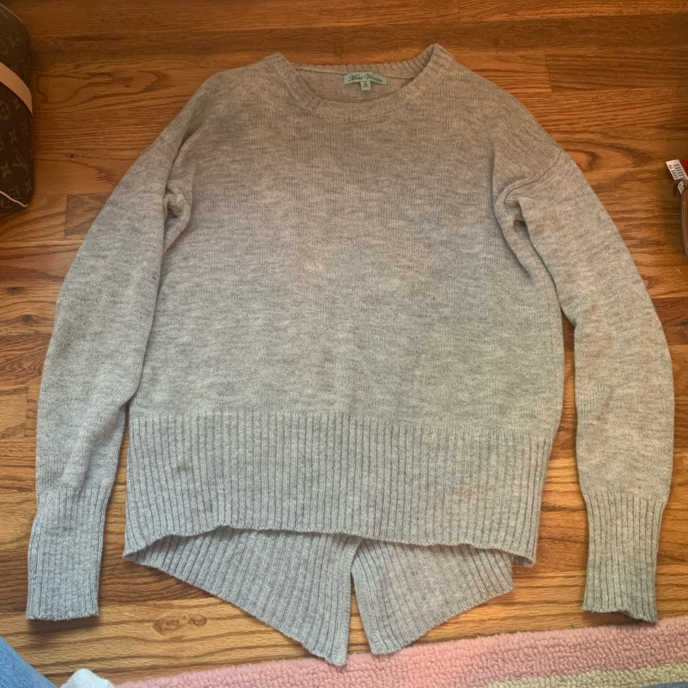 Open back  sweater